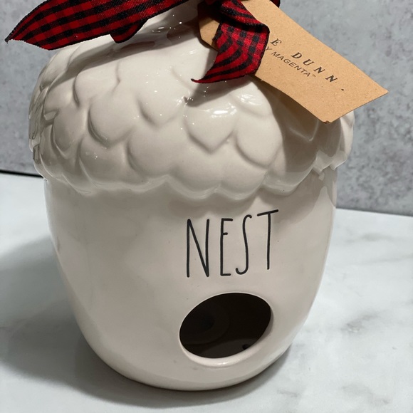 Rae Dunn “NEST” Acorn Ceramic Birdhouse - Picture 6 of 11